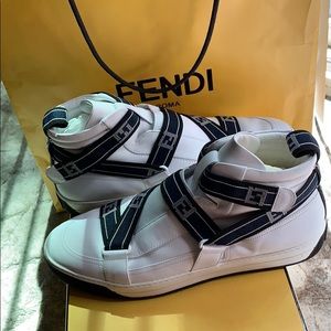 FENDI ROMA men’s HI TOP SHOES! MENS US 11
